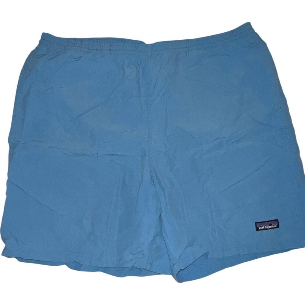 Patagonia Swim Shorts Mens Medium Blue Baggies Trunks Mesh Lined Quick Dry Surf